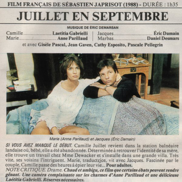 Juillet en septembre